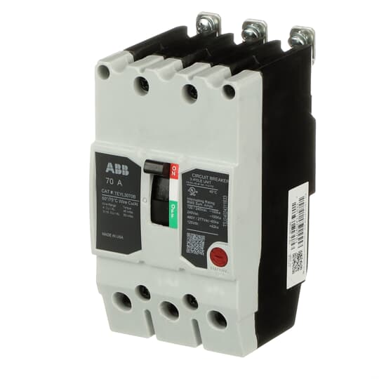 TEYL3070B - General Electric - 70 Amp 3 Pole 480 V Circuit Breaker