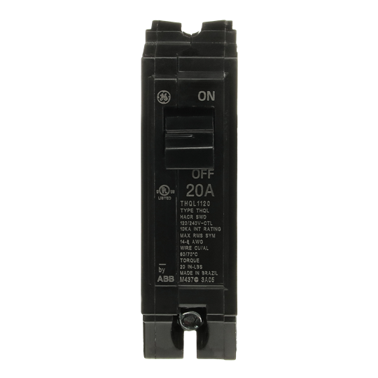 THQL1120 - General Electric - 20 Amp 1 Pole 120 V Circuit Breaker