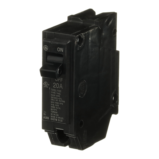 THQL1120 - General Electric - 20 Amp 1 Pole 120 V Circuit Breaker