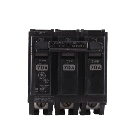 THQL32070 - General Electric - 70 Amp 3 Pole 240 V Circuit Breaker
