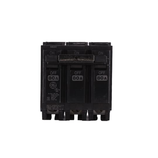 THQL32080 - General Electric - 80 Amp 3 Pole 240 V Circuit Breaker