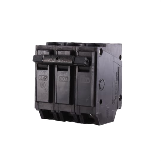 THQL32080 - General Electric - 80 Amp 3 Pole 240 V Circuit Breaker