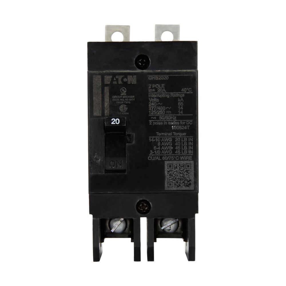 GHB2020 - Eaton Cutler Hammer - 20A Two-Pole Circuit Breakers