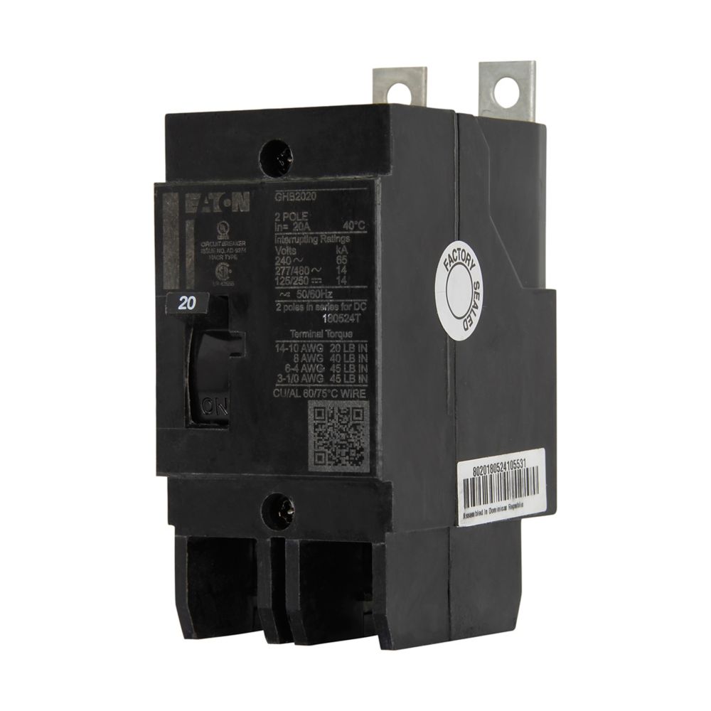 GHB2020 - Eaton Cutler Hammer - 20A Two-Pole Circuit Breakers