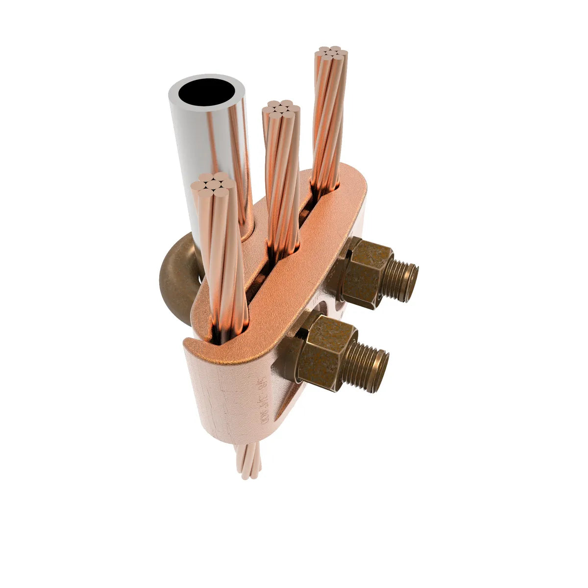 GK6429 - Burndy - 3/8" Pipe 5/8" to 3/4" Rod Copper Alloy Grounding Clamp
