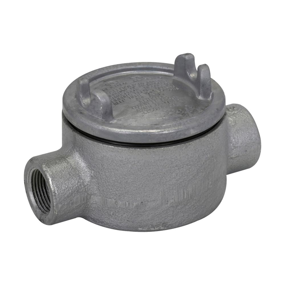 GUAC26SA - Eaton Crouse-Hinds Series - 3/4" Condulet GUA Conduit Outlet Box with Cover