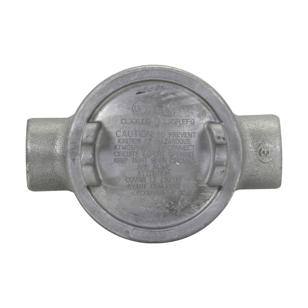 GUAC26SA - Eaton Crouse-Hinds Series - 3/4" Condulet GUA Conduit Outlet Box with Cover
