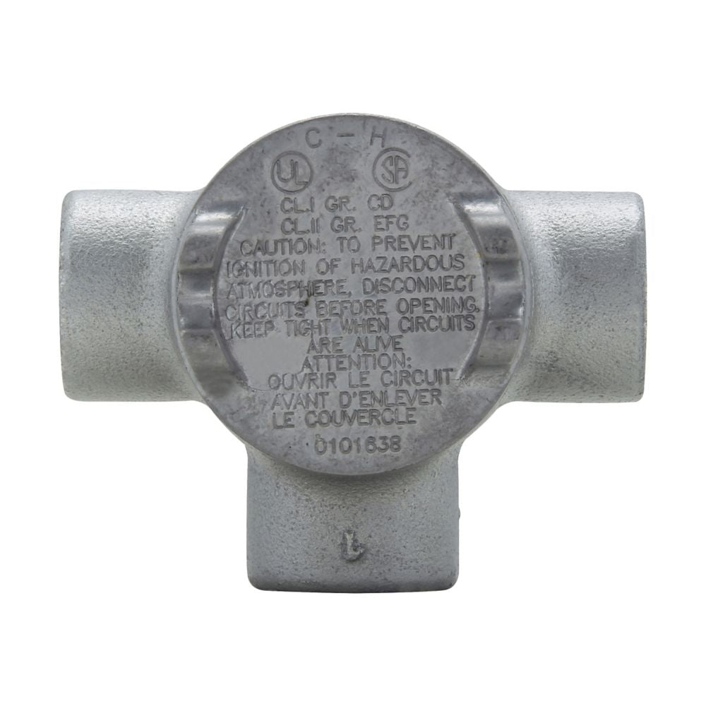 GUAT16 - Eaton Crouse-Hinds Series - 1/2" Condulet GUA Conduit Outlet Box with Cover