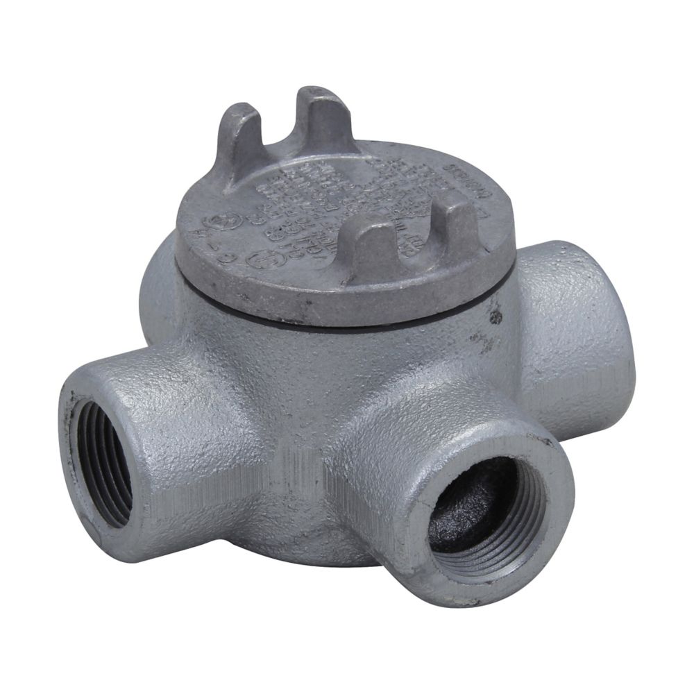 GUAX24 - Eaton Crouse-Hinds Series - 3/4" Condulet GUA Conduit Outlet Box with Cover
