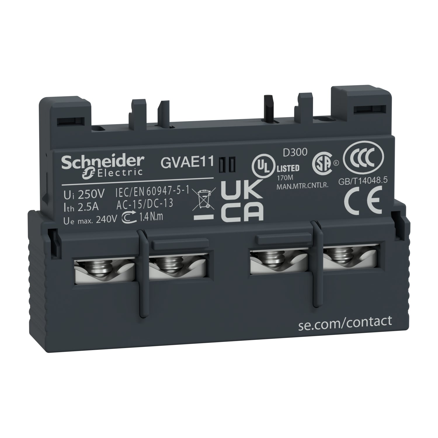 GVAE11 - Schneider Electric - Square D Contactor And Manual Starter Auxiliary