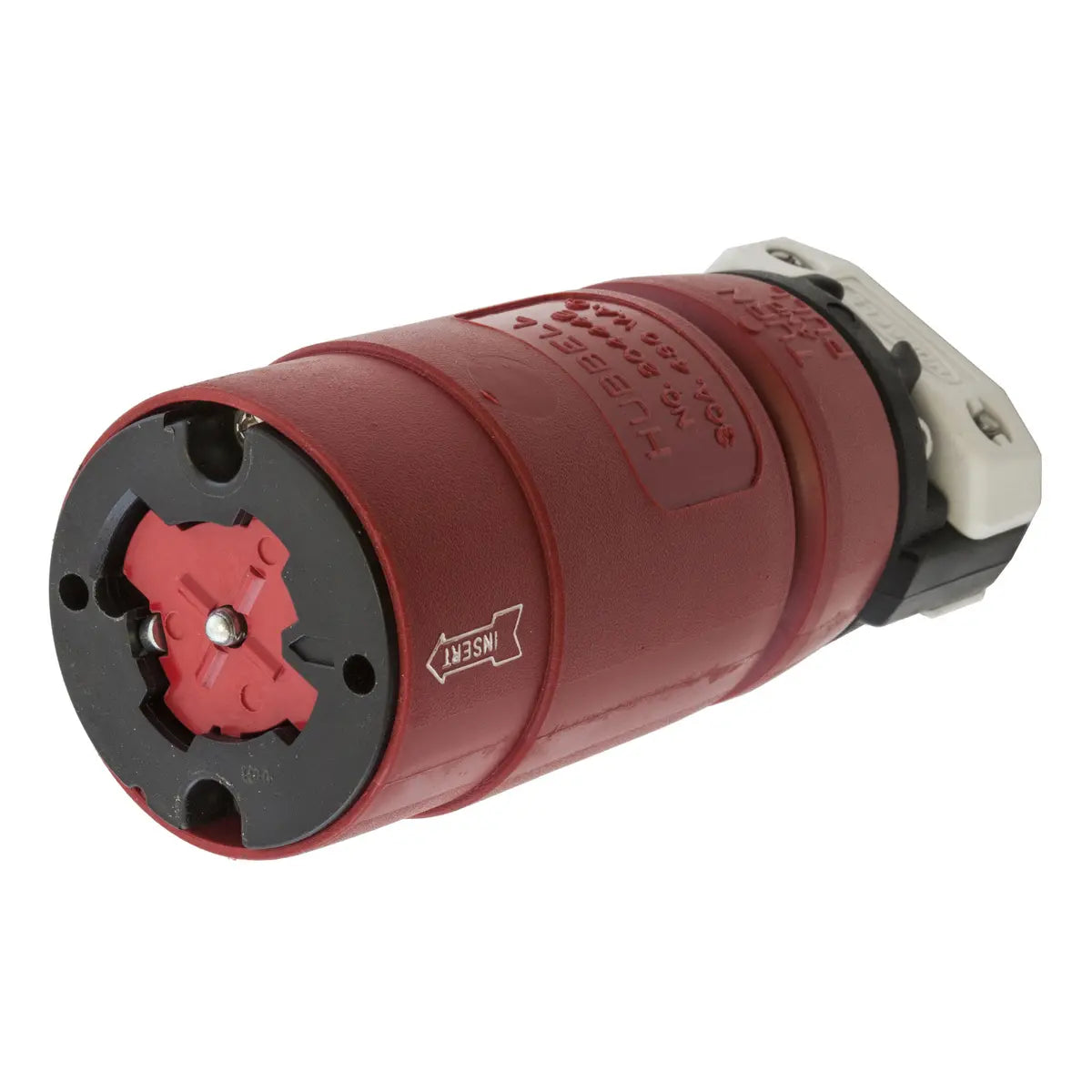 HBL20444B - Hubbell Wiring Device-Kellems -30A 3-Phase Delta 480V AC 3-Pole 4-Wire Grounding Hubbellock Device with Female Connector Body