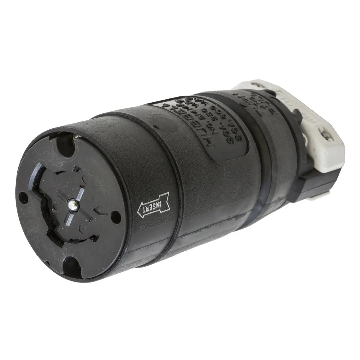 HBL21414B - Hubbell Wiring Device-Kellems - 30A 600V AC 20A 250V DC 3-Pole 4-Wire Grounding Hubbellock Device with Female Connector Body