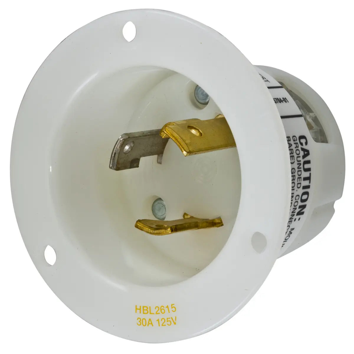 HBL2615 - Hubbell Wiring Device-Kellems - 30A Flanged Inlet Twist-Lock Locking Devices