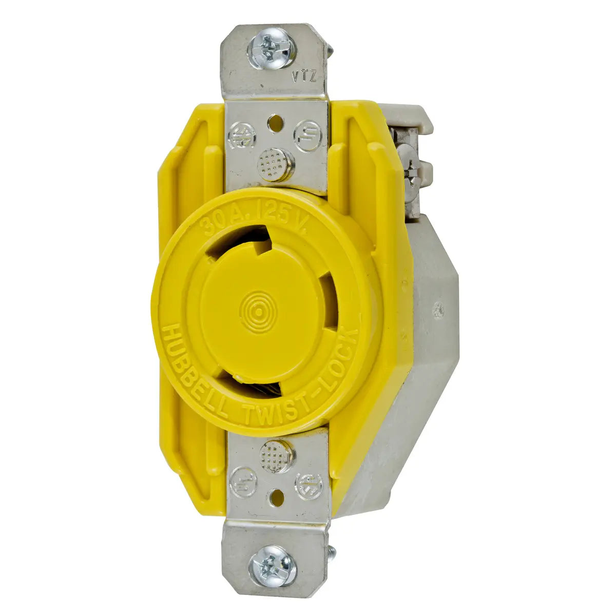 HBL26CM10 - Hubbell Wiring Device-Kellems - 30A Flush Receptacle Marine Grade Twist-Lock Locking Devices