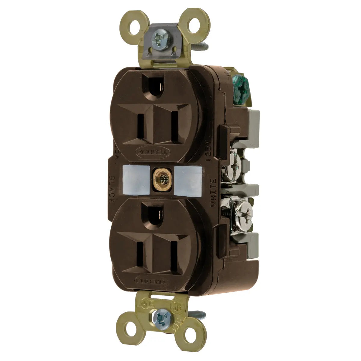 HBL5262 - Hubbell Wiring Device-Kellems 15A 125V 2 Pole 3 Wire Duplex Receptacle Straight Blade Devices