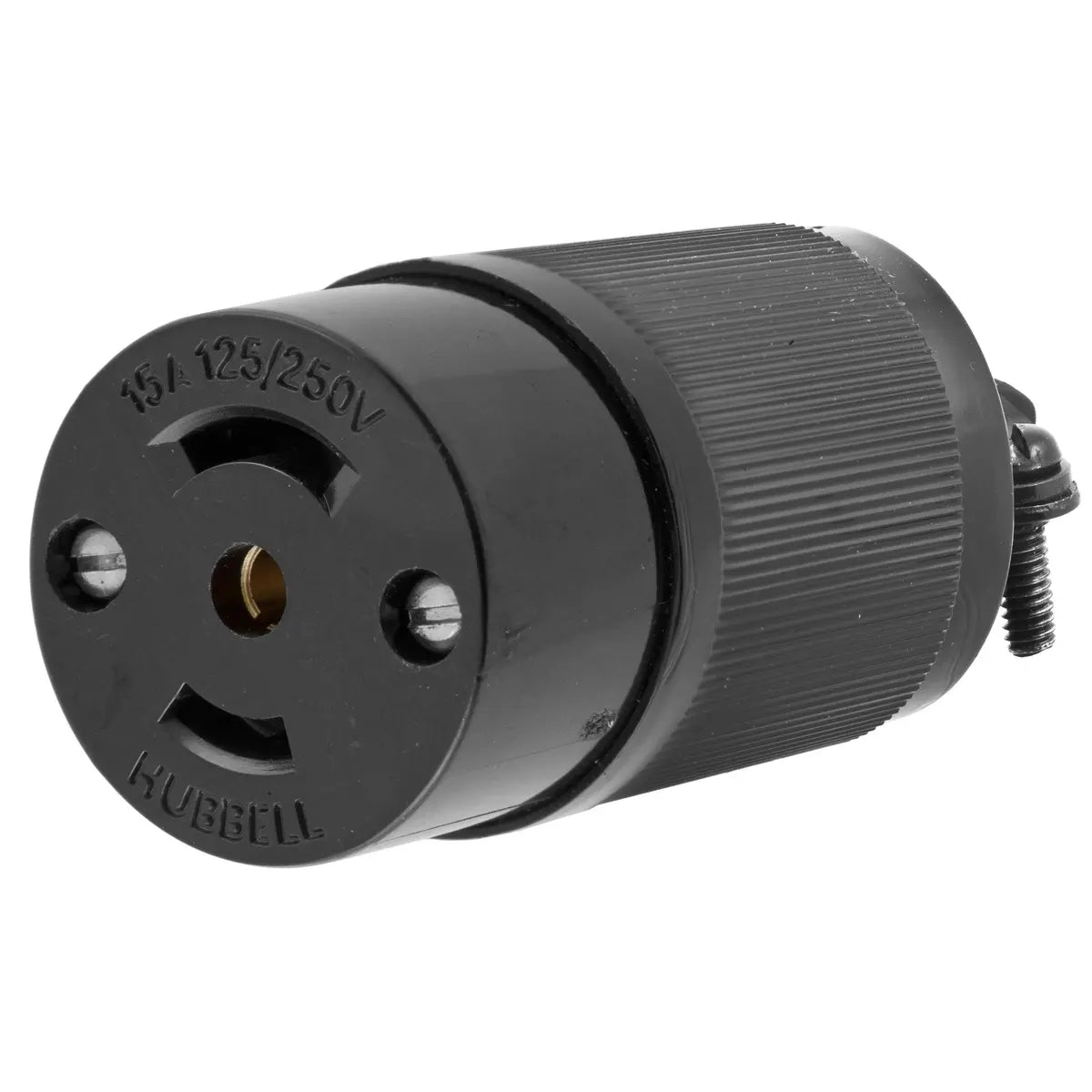 HBL7484 - Hubbell Wiring Device Kellems 15A 125/250V 3 Pole 3 Wire Non Grounding Female Straight Connector Midget Twist Lock®