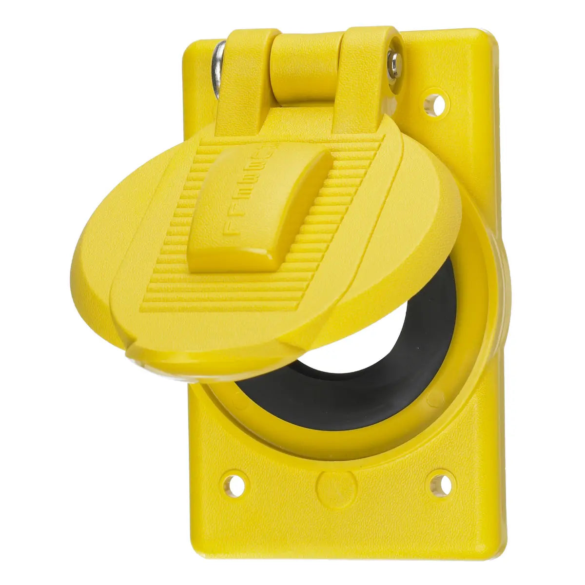 HBL74CM23WO - Hubbell Wiring Device Kellems Weatherproof Cover 1 Gang 1.40" Opening Yellow Polycarbonate