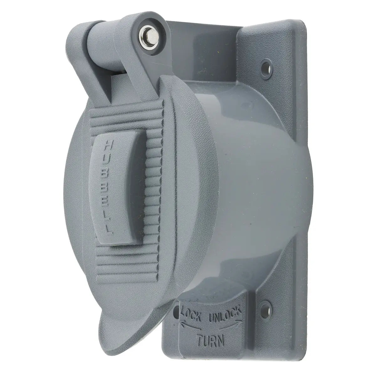 HBL7774WO - Hubbell Wiring Device Kellems Weatherproof Cover 1 Gang 50A Twist Lock® Opening Thermoplastic