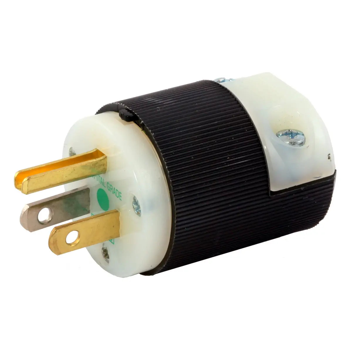 HBL8215C - Hubbell Wiring Device Kellems 15A 125V 2 Pole 3 Wire Grounding Male Plug Hospital Grade Insulgrip®