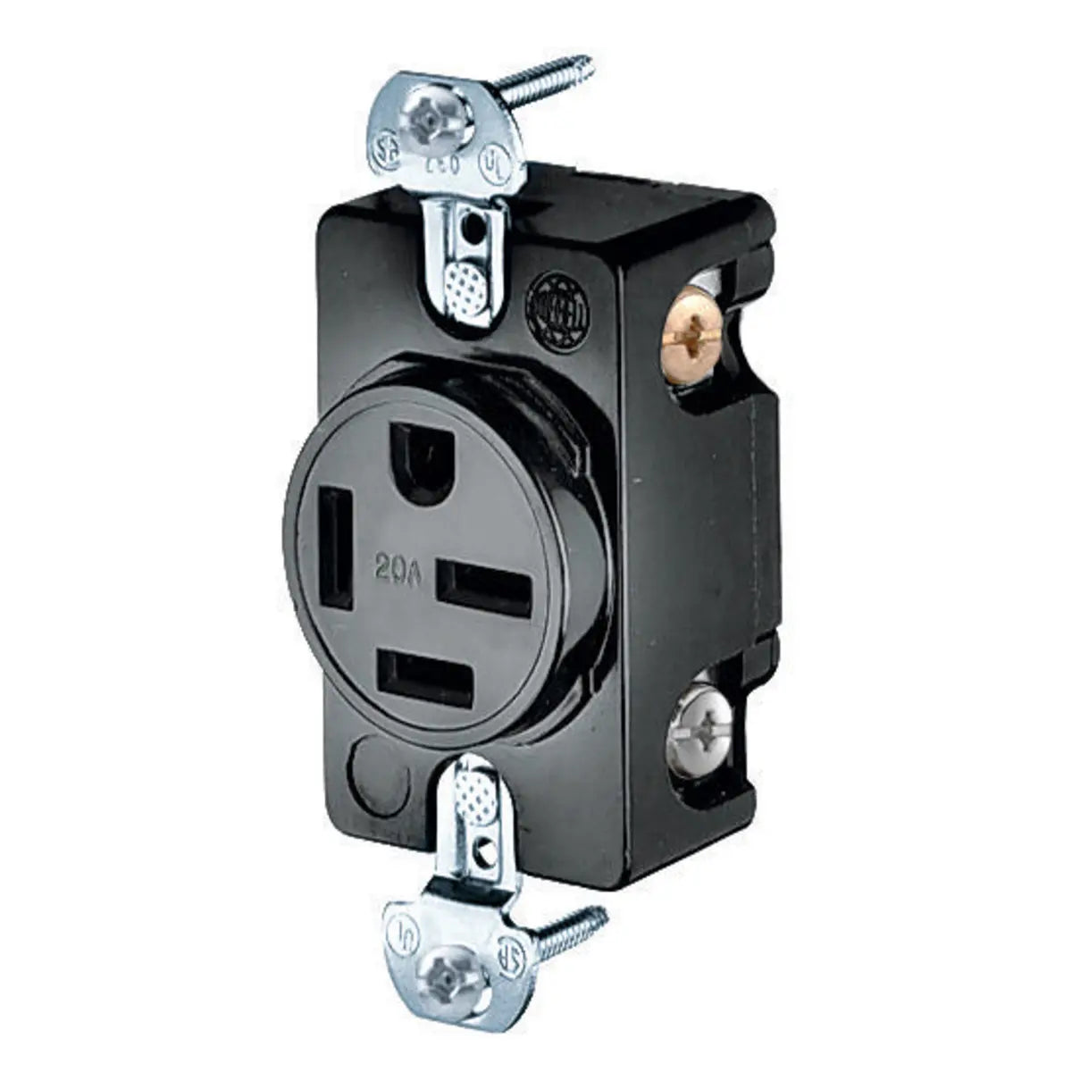 HBL8420 - Hubbell Wiring Device-Kellems 20A 250V 3 Pole 4 Wire Receptacle Straight Blade Devices