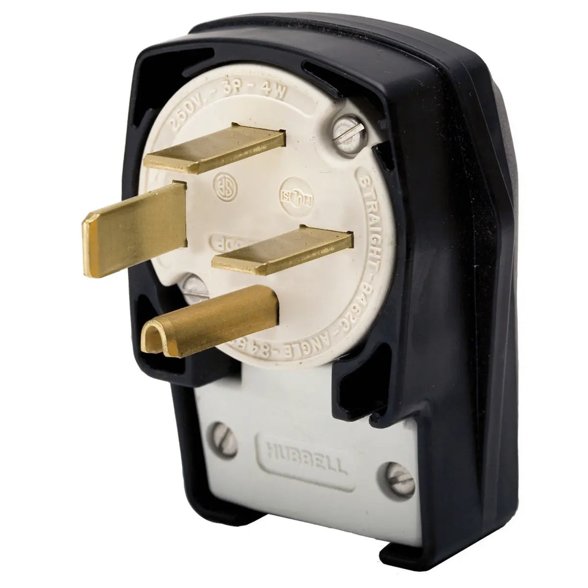 HBL8462C - Hubbell Wiring Device-Kellems 60A 250V 3 Pole 4 Wire Plug Straight Blade Devices