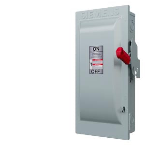 HF363N - Siemens - 100 Amp 3-Pole 600 Volt Fused Heavy Duty Safety Switch