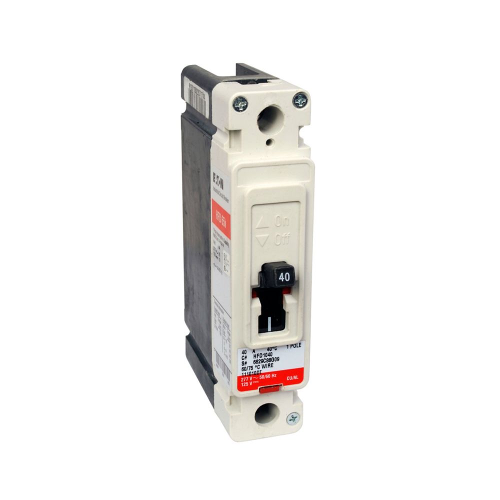 HFD1020 - Eaton Cutler Hammer - 20A 347VAC Single-Pole Molded Case Circuit Breakers