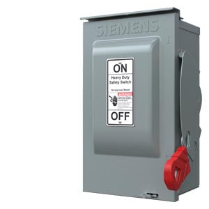 HNF361R - Siemens - 30 Amp 3-Pole 600 Volt Non-Fused Safety Switch