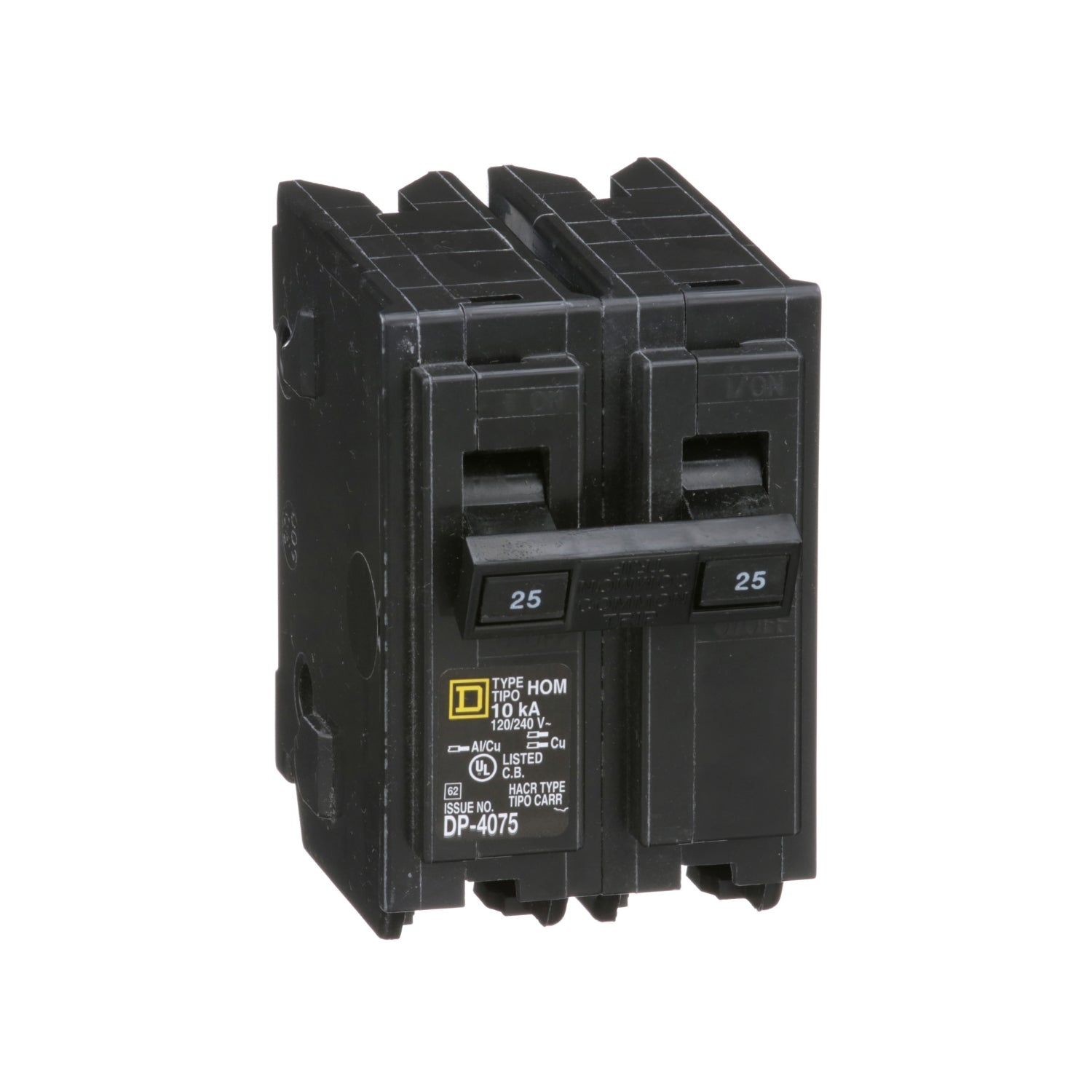HOM225 - Schneider Electric - Plug-In 25 Amp 2 Pole 240 Volt Square D Homeline Circuit Breaker