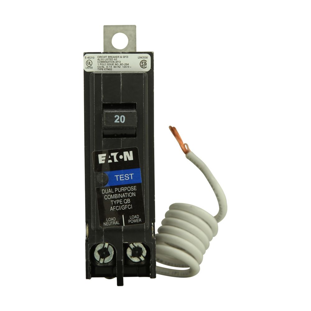 QB1030EP - Eaton - 30A Single-Pole 120/240V QB GFCI Circuit Breaker Bolt-On Equipment Protection