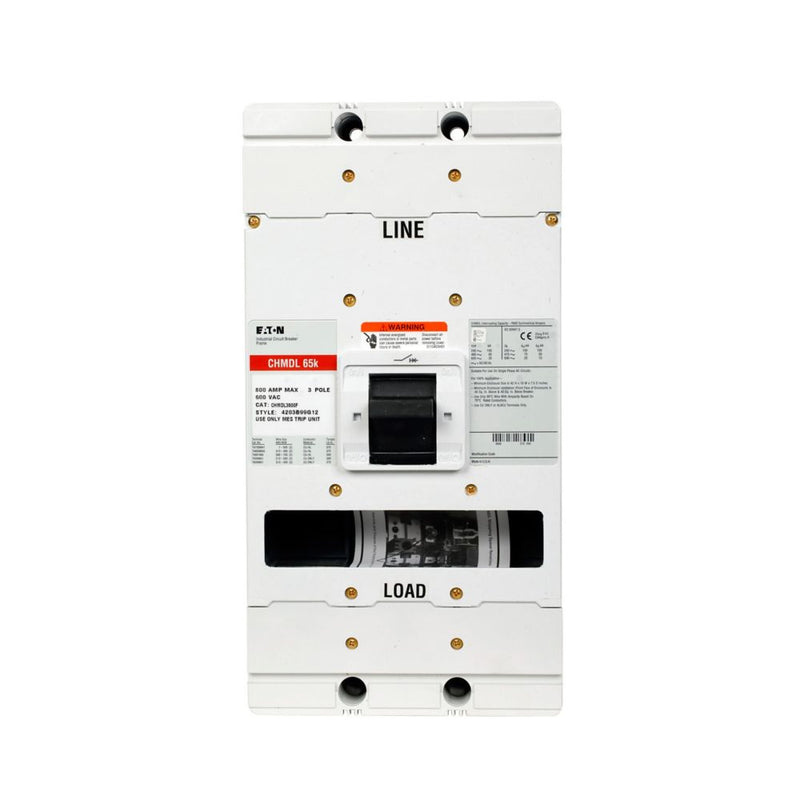 CHMDL3800F - Eaton Cutler-Hammer - 800A 3-Pole Circuit Breaker Frame Only, No Trip Unit