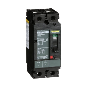 HGL26015 - Square D - Circuit breaker, PowerPacT H, 15A, 2-Pole, 600V, 18kA, lugs, 80%