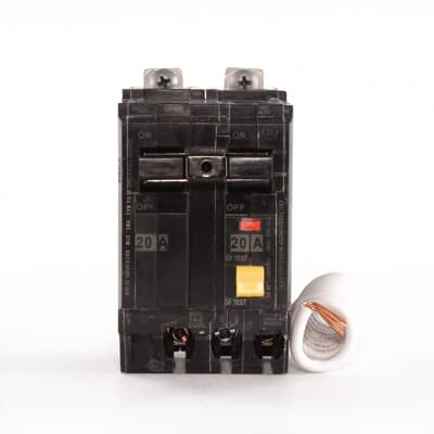 THQB2120GFEP - GE Q-Line 20A 2-Pole 120/240V GFEP Ground Fault Equipment Protection Circuit Breaker, Bolt-On, 30mA