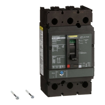 JGL36175 - Square D - Circuit breaker, PowerPacT J, 175A, 3-Pole, 600V, 18kA, lugs, 80%