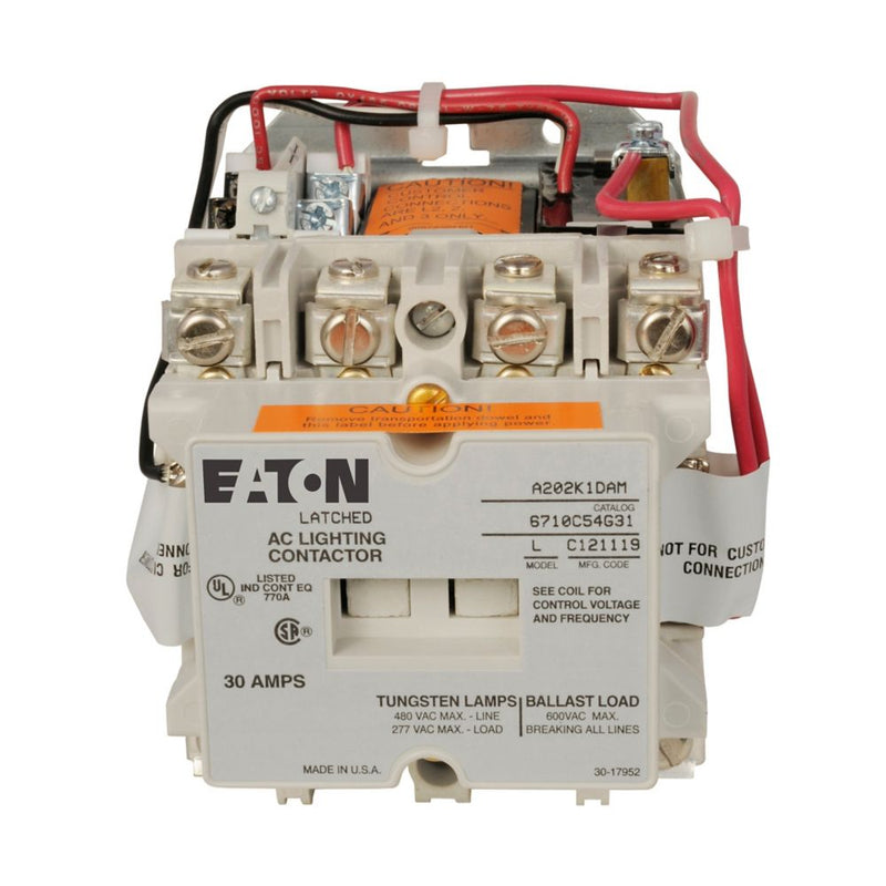 A202K1DA - Eaton Cutler-Hammer - 4-Pole Lighting Contactor, Open