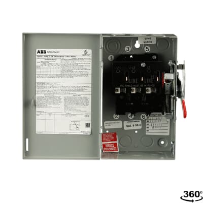TGN3321 - General Electric - 30A 3-Pole NEMA 1 General Duty Enclosure