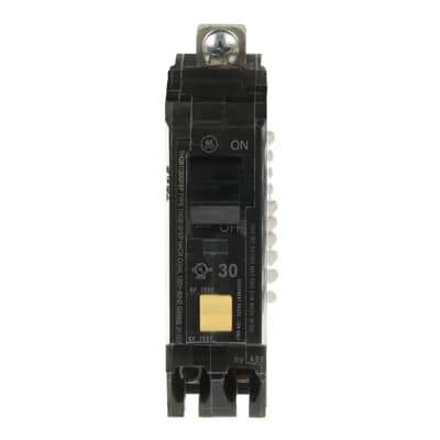 THQB1130GFEP - GE Q-Line 30A 1-Pole 120V GFEP Ground Fault Equipment Protection Circuit Breaker, Bolt-On, 30mA
