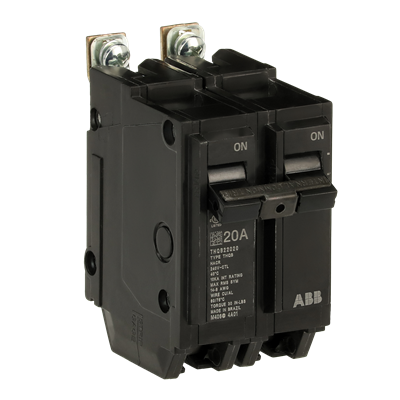 THQB22020 - General Electric - 20A Bolt-On Thermal Magnetic Circuit Breaker