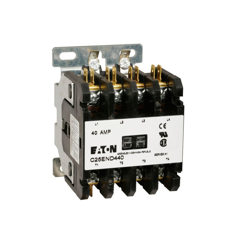 C25ENF440B - Eaton Cutler-Hammer - Frame E 4-Pole Contactor, 40A