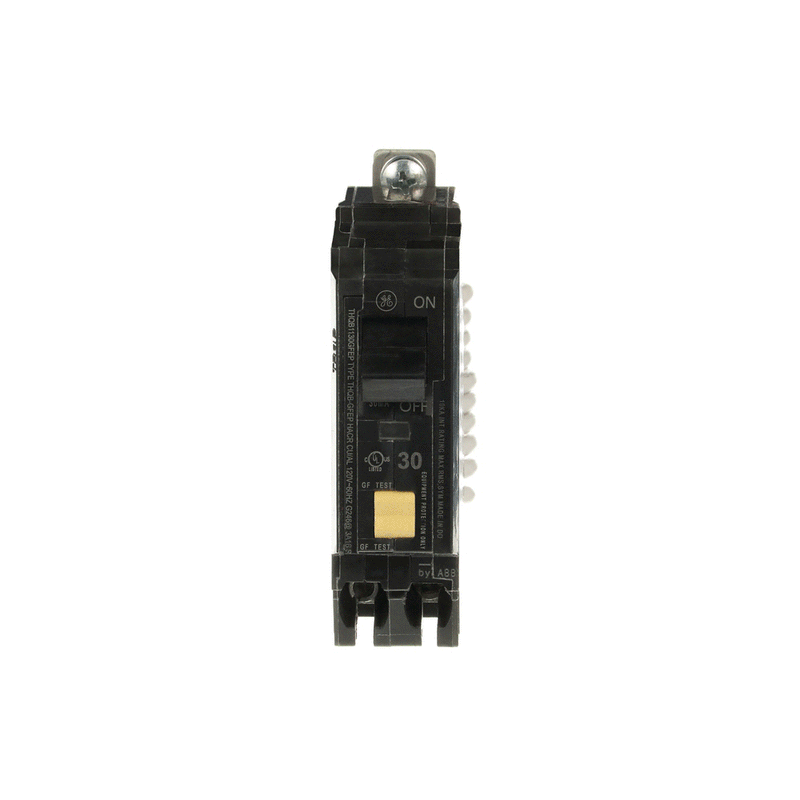 THQB1130GFEP - GE Q-Line 30A 1-Pole 120V GFEP Ground Fault Equipment Protection Circuit Breaker, Bolt-On, 30mA