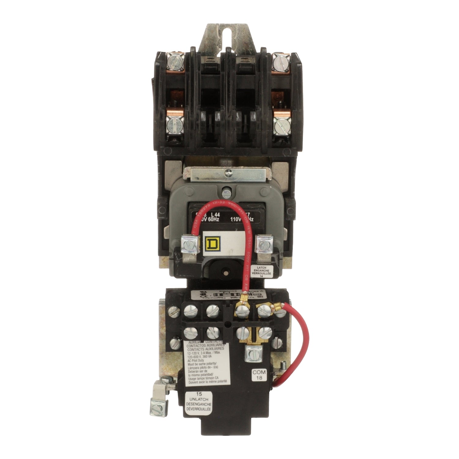 8903LXO20V02 - Square D - Lighting Contactor, Type L, 30A, 2 Pole, 120V Coil, Open Style