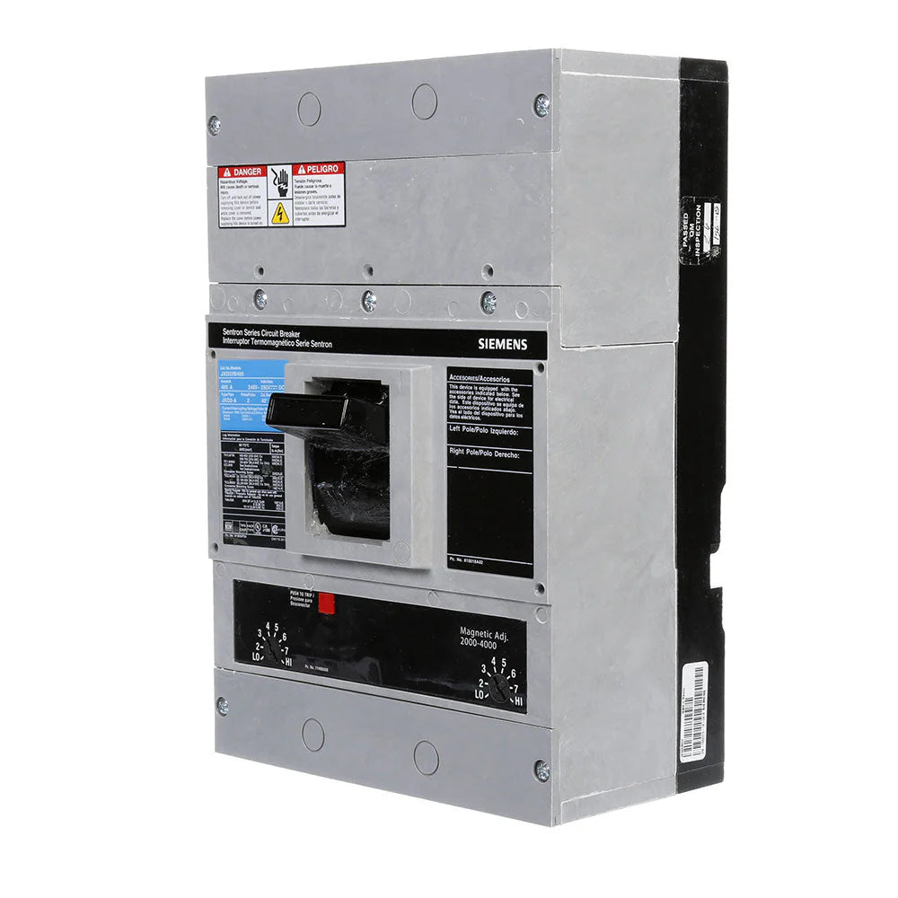 JXD63B250 - Siemens - 250A 600V 3 Pole Circuit Breaker