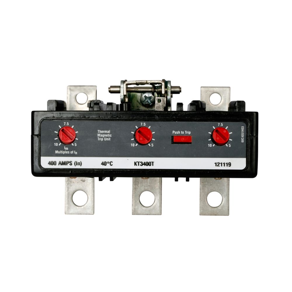 KT3400T - Eaton Cutler Hammer - 400A Three-Pole Trip Unit Thermal Magnetic