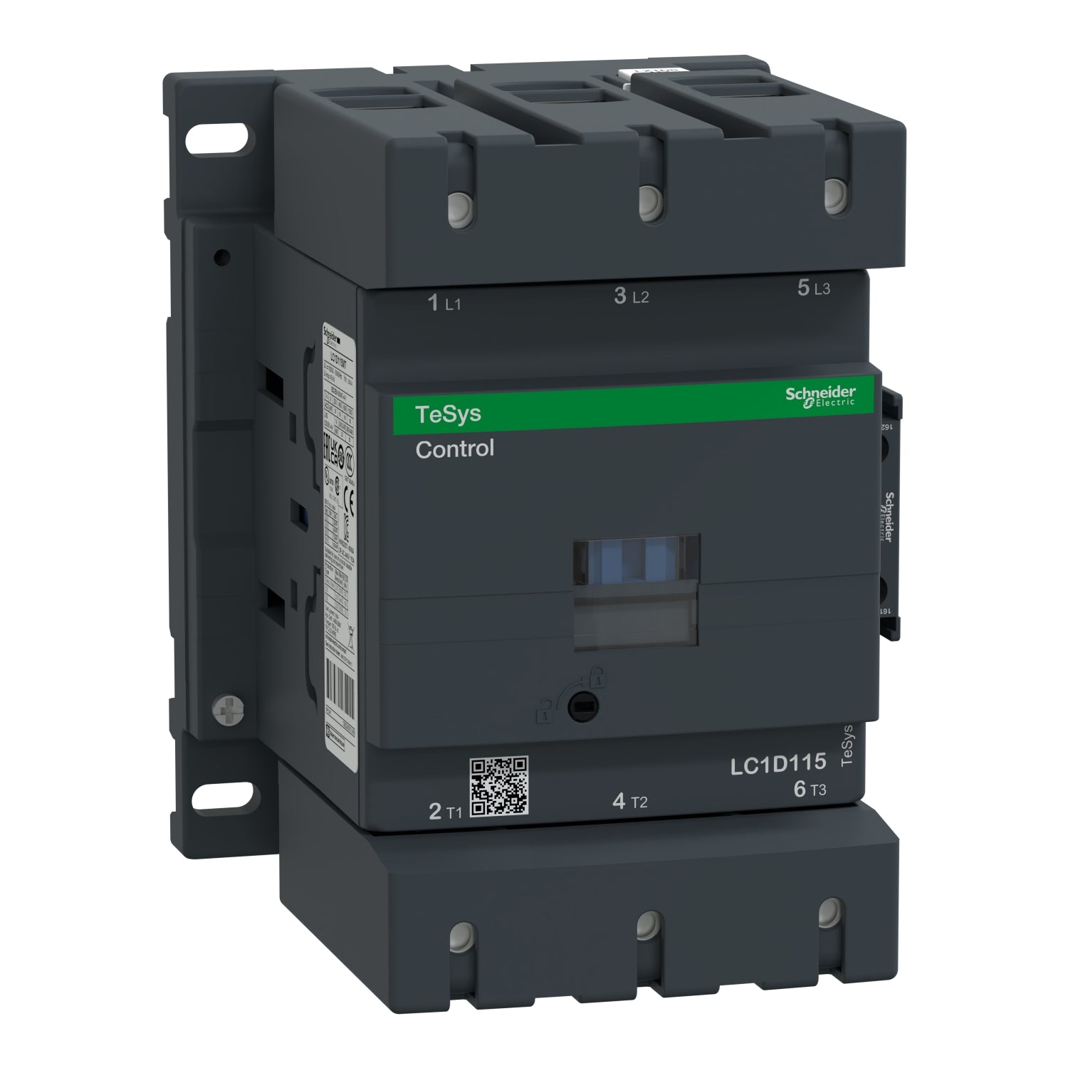LC1D115G7 - Schneider Electric - 480VAC Square D IEC Non-Reversing Contactor