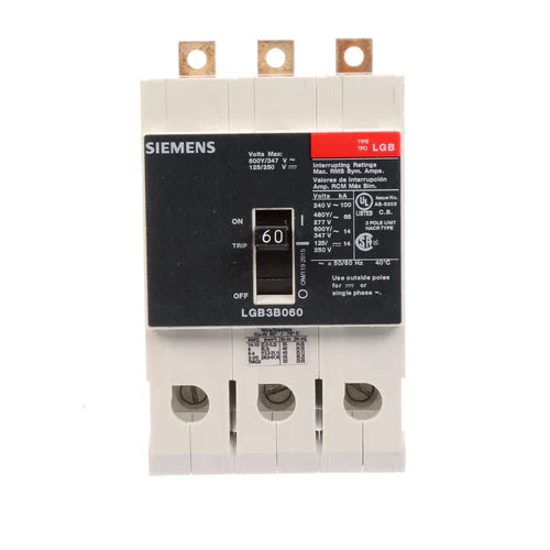LGB3B060B - Siemens - 60 Amp 3-Pole 600 Volt Motor Starter