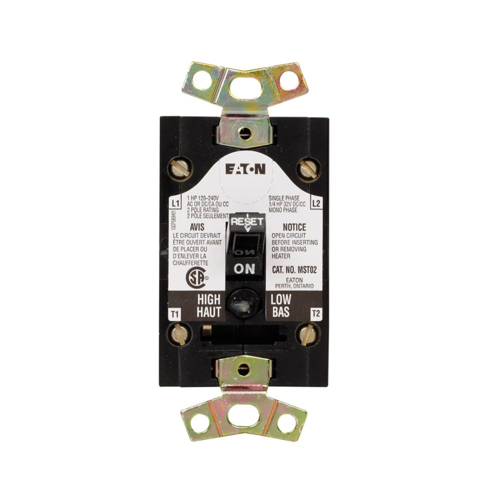 MST02 - Eaton Cutler Hammer - 1PH 2P Manual Motor Starter Toggle Switch