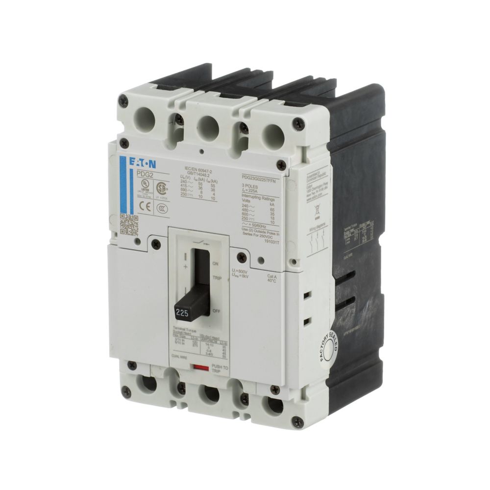 PDG23G0090TFFJ - Eaton Cutler Hammer - 90A Three-Pole Power Defense Circuit Breakers