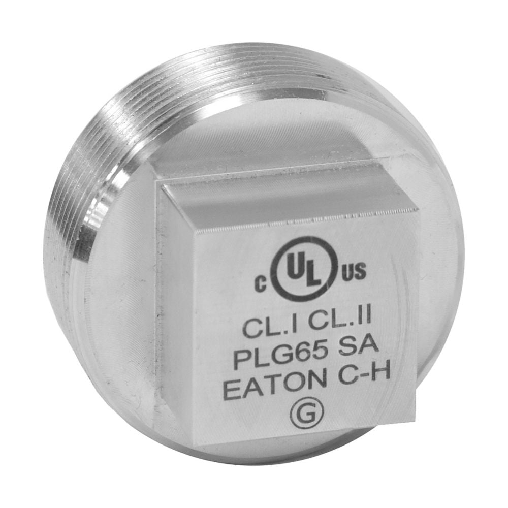 PLG45SA - Eaton Crouse-Hinds Series - 1-1/4" Square Head Copper-Free Aluminum PLG Conduit Plug