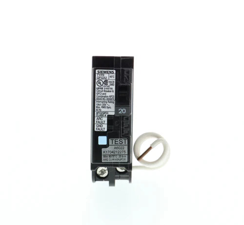 Q120DF - Siemens 20A 1P 120V AFCI/GFCI Circuit Breaker