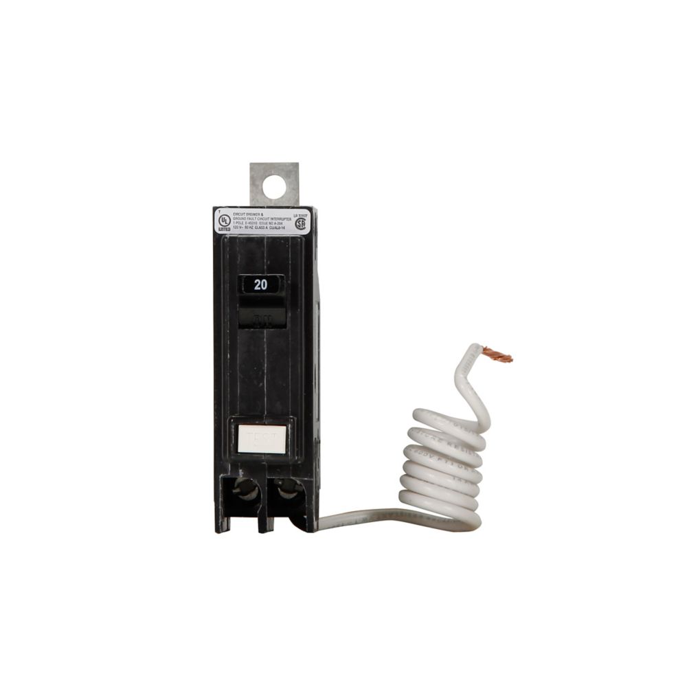 QBGFT1020 - Eaton Cutler-Hammer - Bolt On - 20 Amp 1 Pole 120 Volt GFCI Circuit Breakers